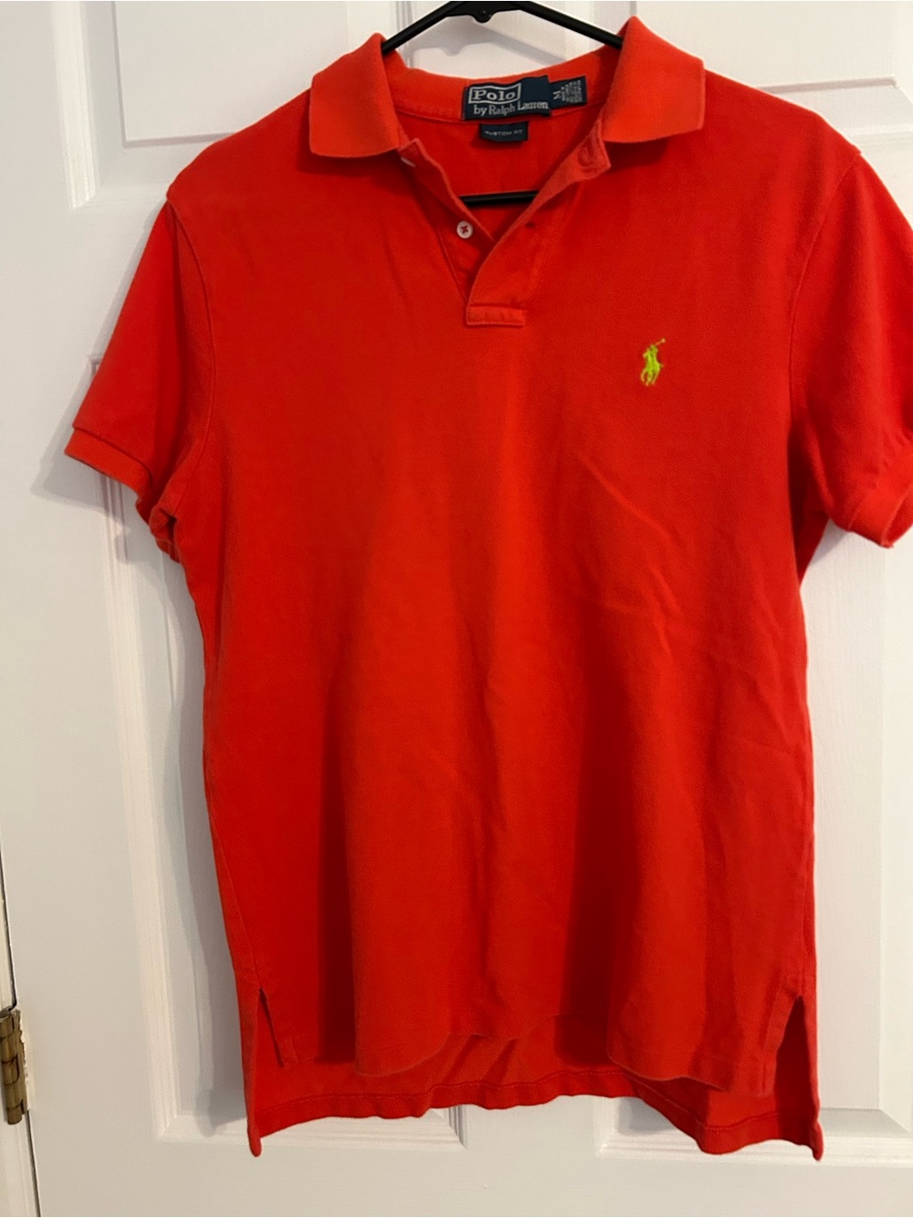 Polo Ralph Lauren Red Classic Fit Polo with Bright Green Pony